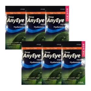 드롭 애니아이 렌즈 습윤액 15ml X 6개 드롭액 렌즈용액