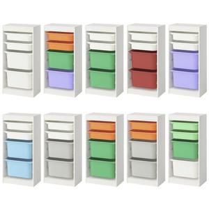 TROFAST 트로파스트 수납장+바구니4개/장난감수납장/수납함/장난감정리함/