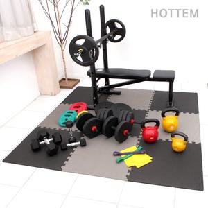 홈짐 헬스 운동기구 런닝머신 실내자전거 운동매트 소음방지 충격흡수 퍼즐형 바닥 매트 12T 4개 1세트