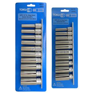 도쿠 롱핸드소켓 세트 (10PC) /육각 롱복스알 SET 1/2인치 3/8인치