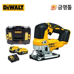 디월트 DCS334P2 충전직소 20V 5.0AH 2팩 BL모터 7단속도조절 오비탈기능