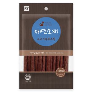 자연소재 애견간식 소고기육포스틱 180g