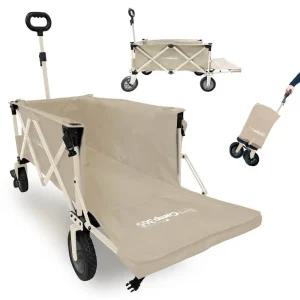 파파웨건 스포츠 뒷문 확장형 캠핑웨건 다용도 접이식 카트 내하중120kg