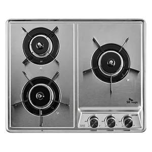 3구 빌트인 가스레인지 매립형 가스쿡탑 건전지식 스텐 타공 560x430 GRA-B3216D