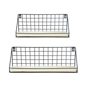 인테리어 북유럽풍 철제 원목 미니 벽걸이 벽선반