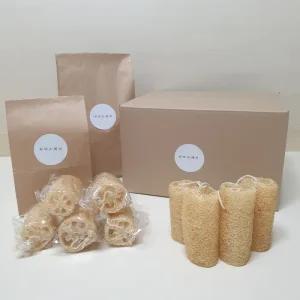 친환경 천연 수세미(4개,1set) 삼베 루파 열매 아기 키트 주방 만들기 어린이집 스승의날 선물 답례품