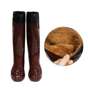 바론 방한 카프 장화 털 고무 겨울 작업 갯벌