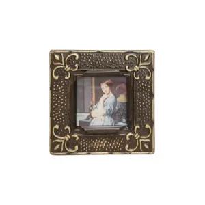 아트박스 컨츄리아이템 엔틱 철제 사각 프레임 액자 브라운