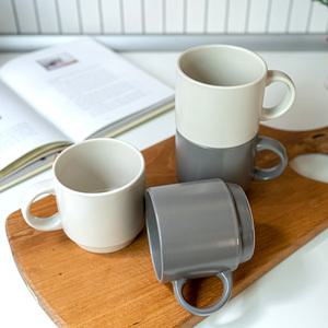 더가온 국내산 도자기그릇 한식기 머그컵 카페 커피컵