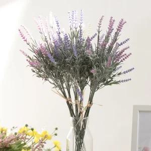 라벤더 조화 펀 픽 번들 45cm (5개입) 3컬러 인테리어 꽃 장식 소품 촬영 꾸미기