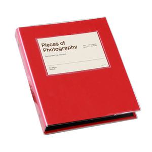 문구백서 바인더 초음파앨범 접착식 포토앨범 25매(50page)ㅣ다크레드(흑지)