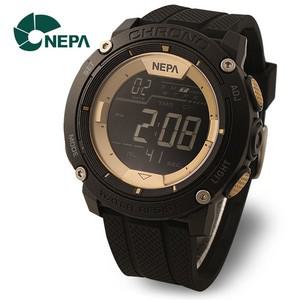 [네파] NEPA 흑금 방수 전자 스포츠 남성 군인시계 N352-BLACK