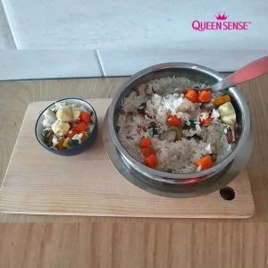 퀸센스 보양식 통3중 스텐 가마솥 14cm 뚝배기 냄비