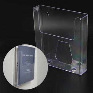 걸이형 A4 카달로그 잡지 투명 케이스 부착식 쇼케이스 전단지 꽂이 카다로그 거치대 이 서류 아크릴