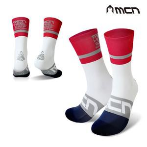 MCN 힐그립 스포츠양말 레드 자전거양말