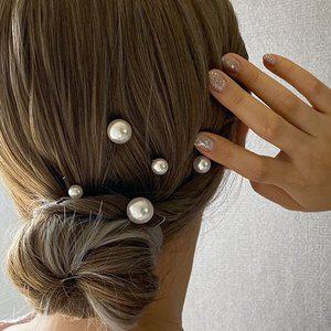 [수앤수]진주 5개 세트 비녀 U핀 (20H208) [5ea-1set]