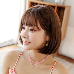 뿌이뿌이가발 여성 패션 단발머리 통가발 라인