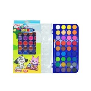 티티 물에잘녹는 고체물감 36색 수채화물감 미술용품