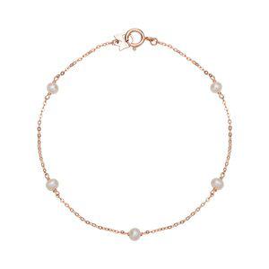 [모아르]14K 팔찌 체인 금팔찌 티엘 진주