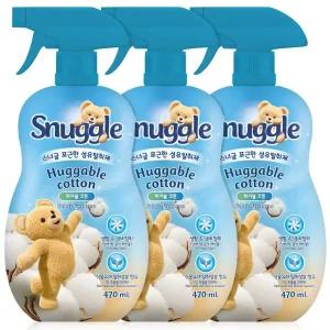 스너글 섬유탈취제 섬유향수 470ml 3개 방향제 룸스프레이