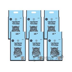 [고래별]작품 투앤원 벤토나이트+두부모래 2.8kg 6개(1박스) /고양이모래