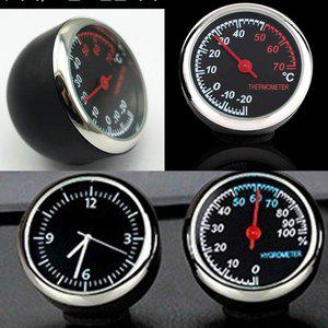 [제이큐]차량용 온습도계 시계 부착식 자동차 온도계 습도계