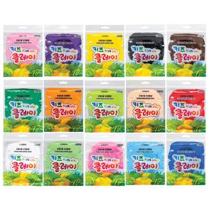 키즈 클레이 50g 지퍼백 15색상