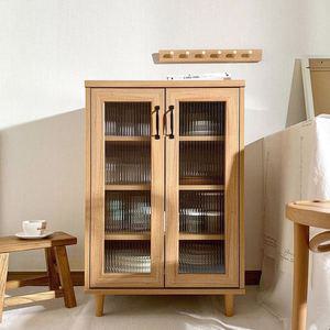 [기타]원목 주방수납장 인테리어 주방진열대 그릇수납장