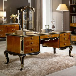 유캐슬 벤티 엔틱 원목 서재 책상 데스크