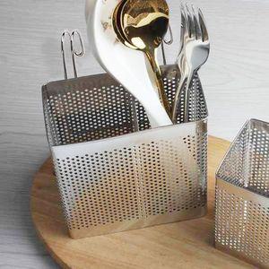 로얄스타 심플키친 스텐펀칭 사각 수저통(SK-035)