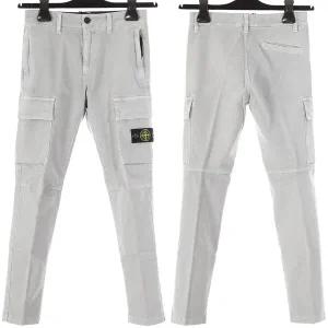 스톤아일랜드 키즈 와펜 빈티지 워싱 카고 팬츠 771630315 V0164