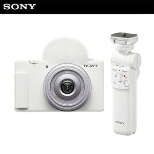소니 카메라 ZV-1F 화이트 + GP-VPT2BT (블루투스 무선 슈팅그립 삼각대) 패키지 / 브이로그 디지털