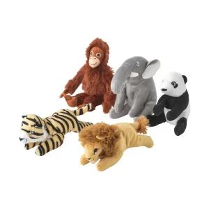 DJUNGELSKOG 융엘스코그 미니 봉제인형 5종/오랑우탄/코끼리/팬더/사자/호랑이/