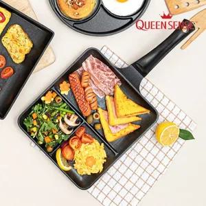 퀸센스 인덕션겸용 멀티 사각 나눔 토스트팬 코팅후라이팬