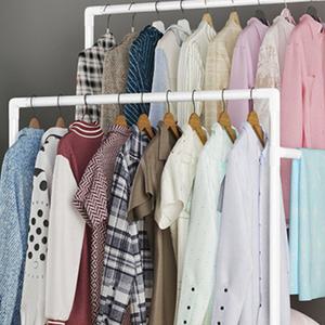 2층 복층 행거 좁은방 양면 행거 낮은옷걸이