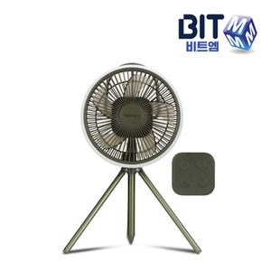 비트엠 Newsync BP100 스윙 충전 선풍기 탁상용 무선 캠핑 야외 사무용 무드등 LED 차박 리모컨 배터리내장