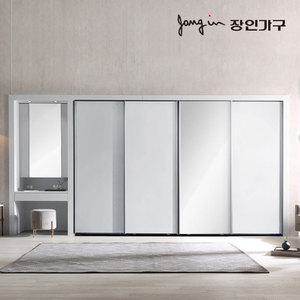 장인가구 단테 스탠다드 미러 화장대 파우더 슬라이딩 붙박이장 30cm