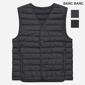 [하프클럽/뱅뱅]공용 브이넥 구스다운 경량조끼 (NED626)