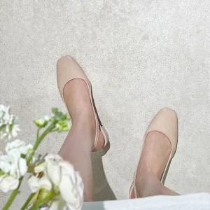 소보제화 더위닌 슬링백 펌프스힐 5cm