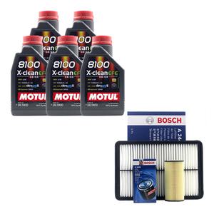 셀토스 디젤 엔진오일 모튤 엑스클린 EFE 5W30 5리터 보쉬 오일필터 에어필터