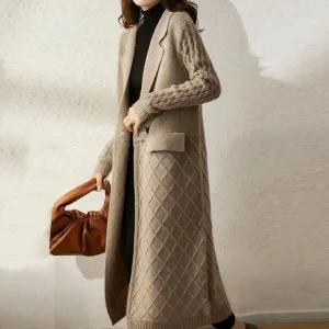 [하프클럽/]벨모드캐시미어감촉가디건코트mde2300688