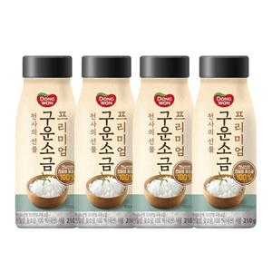 동원 천사의 선물 프리미엄 구운소금 210g 4개