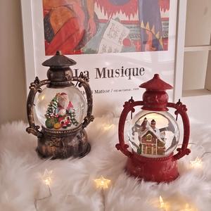 라플란드 랜턴 LED 무드등 스노우볼 크리스마스 캐롤 오르골