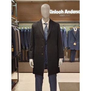 [갤러리아] 킨록 F/W 캐시미어100% 7부 2버튼 체스터 코트 블랙 (ACC44)