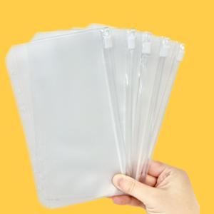 아트박스/요상한마트 A6 6공 바인더 다이어리 투명 지퍼백 속지 저축