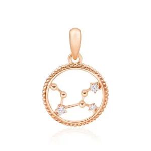 [비앤비골드] 14K 원형 볼볼 처녀자리 별자리 펜던트 JNP23481