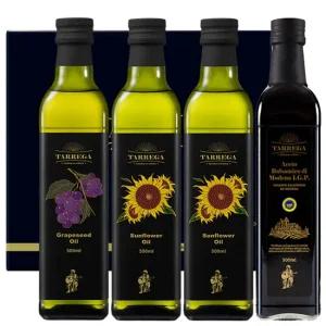 타레가 포도씨유 해바라기씨유2 500ml 발사믹식초 4P 선물세트