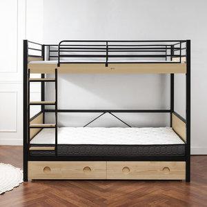 [에보니아] 제니퍼 철제이층침대 SS 서랍형 독립매트포함