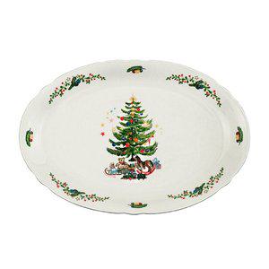 [셀트만바이덴]크리스마스 마리 루이스 오발 플레터34cm