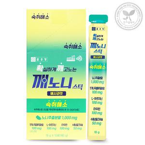 종근당 깨노니스틱 10포 배사과맛 숙취해소 젤리타입